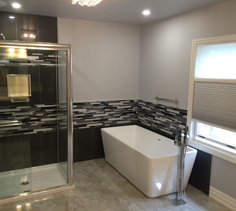 bathroom reno new tub